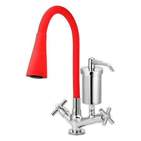 Torneira Gourmet C62 Cone Verm Filtro metal Cozinha Mesa