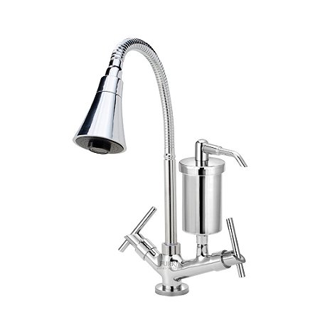 Torneira Gourmet C61 Cone Cromada Filtro Cozinha Mesa