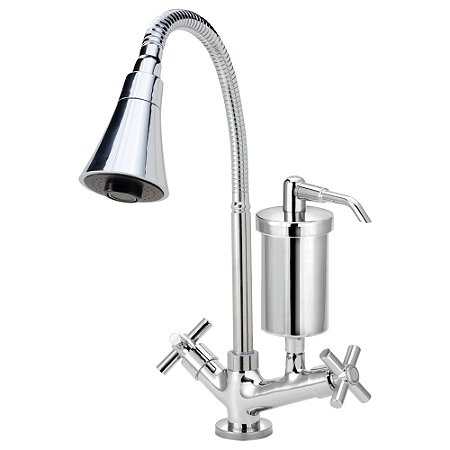 Torneira Gourmet C62 Cone Cromada Filtro Cozinha Mesa