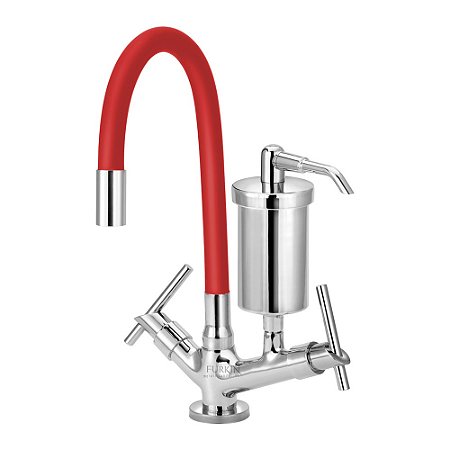 Torneira Gourmet C61 Colors Vermelha Filtro Cozinha Mesa