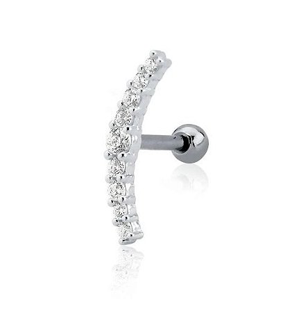 Piercing Cluster cravejado Prata 925