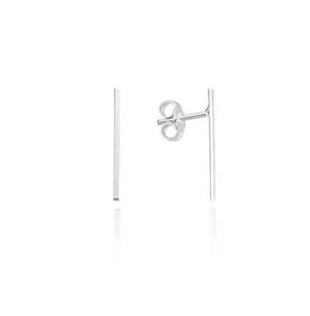 Brinco prata palito 20 mm Prata 925