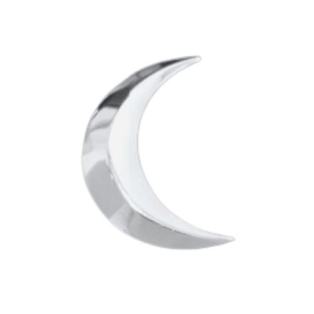 Pingente meia lua passante Prata 925