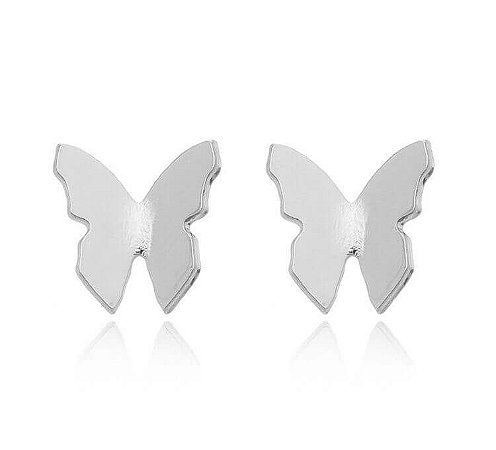 Brinco borboleta origami Prata 925
