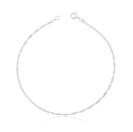 Pulseira Singapura fina Prata 925