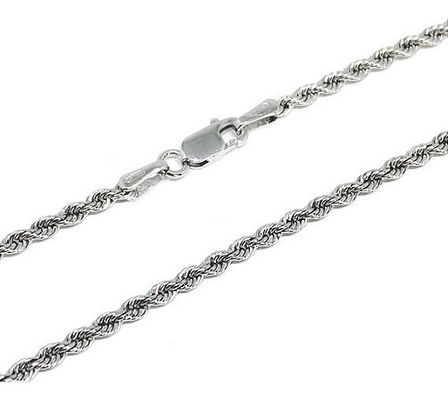 Corrente cordão baiano 45 cm Prata 925