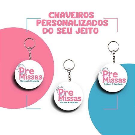 CHAVEIROS SIMPLES PERSONALIZADOS
