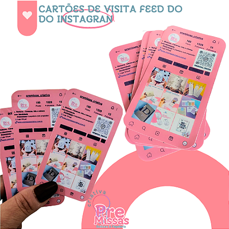 CARTÕES DE VISITA FEED DO DO INSTAGRAN