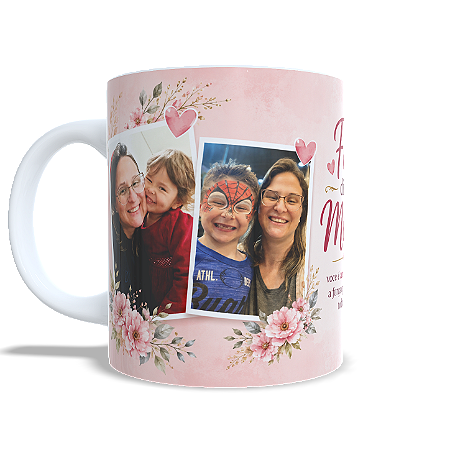 Caneca Personalizada com Foto 325ml | Presente Criativo dia das mães