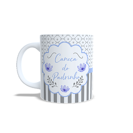 Caneca Personalizada para Padrinho | Presente para Padrinhos com Nome | Cerâmica 325ml