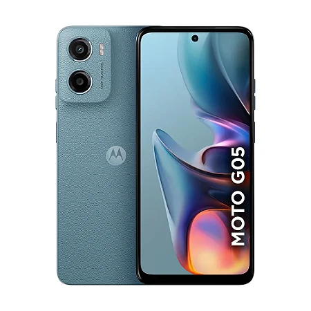 Smartphone Motorola G05 XT2523-2, 128GB, 12GB (4GB RAM +8GB RAM Boost), Android 15, Processador Helio G81 Extreme, Câmera Frontal 8MP, Cinza