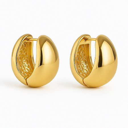 Brinco Gold Liso Essência