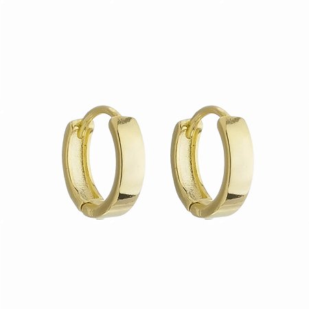 Brinco Argolinha Lisa Dourado 3cm