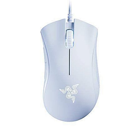 Mouse Gamer Razer Deathadder Essential, Mechanical Switch, 5 Botões, 6400DPI - Branco