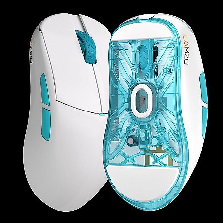 Mouse Lamzu Atlantis Mini PRO Polar White - Compativel com 4K