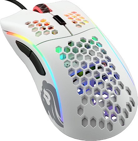 Mouse Gamer Glorious Model D Glorious Gaming, 68g, Superlight RGB PC Mouse, Branco Fosco
