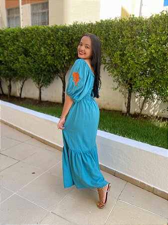 Vestido Anacieli Azul