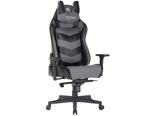Cadeira Gamer Techni Sport TS61 Preta e Cinza – Conforto Inteligente Para Quem Vive o Jogo