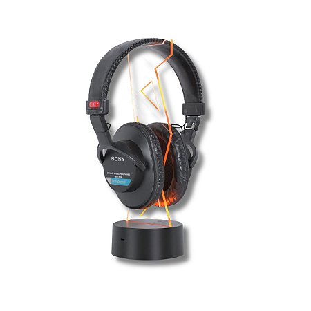 Suporte Gamer com LED RGB em Acrílico para Headset | Organizador de Mesa para Fone de Ouvido – ARTBOX3D
