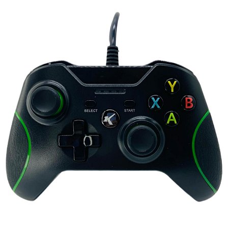 Controle Gamer com Fio Knup KP-5130 – Compatível com Xbox One e PC, LED, Vibração Dupla