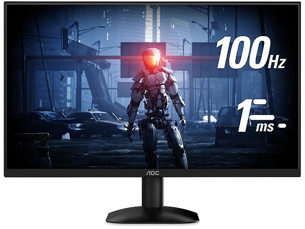Monitor AOC 24" Full HD 100Hz 1ms VA com HDMI e VGA – Série B35 24B35HM2 Antirreflexo Adaptive-Sync