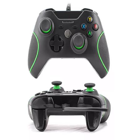 Controle Xbox com Fio para PC e Xbox One – Joystick Gamer com Vibração e Alta Precisão | Plug and Play