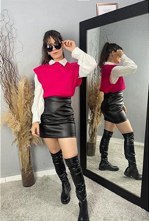 Max Colete Pulôver Cavado