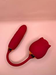 VIBRADOR ESTIMULADOR PONTO G FLOWERS VERMELHO
