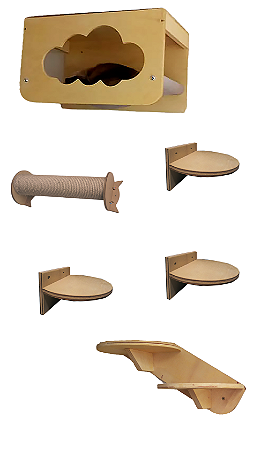 Nicho Redinha Mmndesign Prateleira Escada Arranhador
