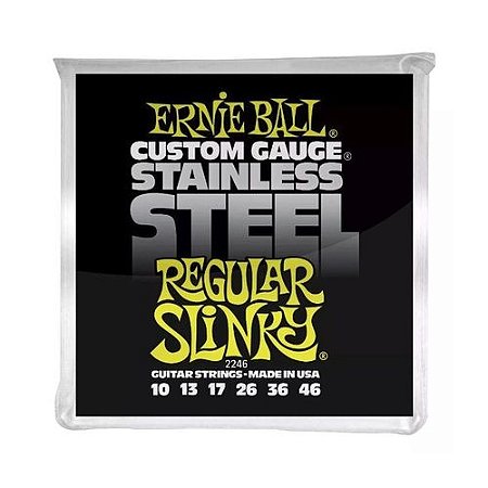 Corda para Guitarra Ernie Ball Regular Slinky 010 aço inoxidável
