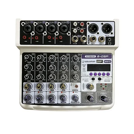 Mesa de som de 6 canais Waldman ST-6DSP