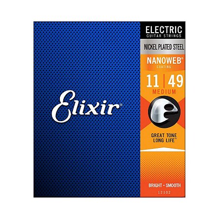 Encordamento de guitarra Elixir Nanoweb 0.11