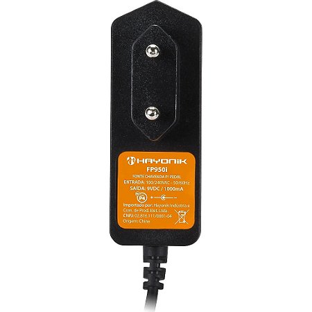 FONTE CHAVEADA P/ 4 PEDAIS 9VDC HAYONIK