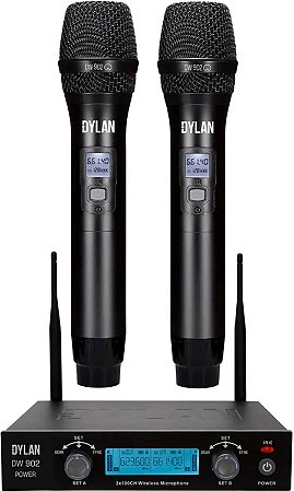 Microfone sem fio Dylan DW-902 POWER
