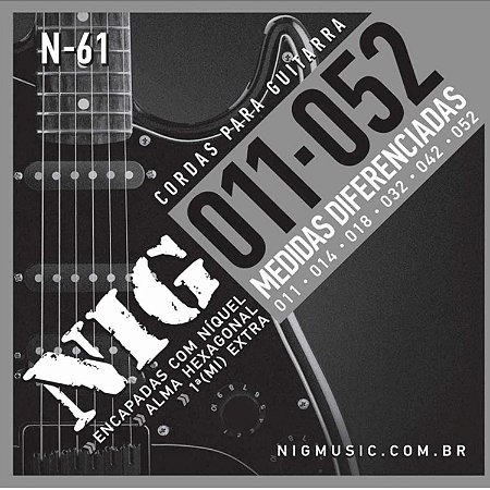 Encordamento pra guitarra NIG 0.11