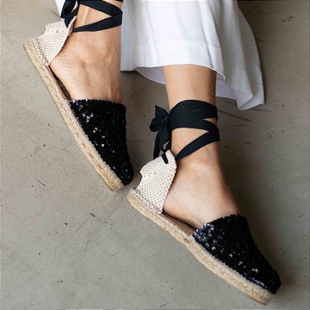 flatz espadrille mix preto bossa