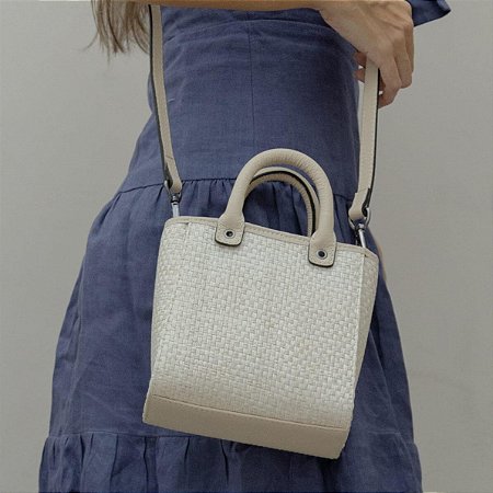 Flatz Bolsa Mini Crossbody Palha Off White