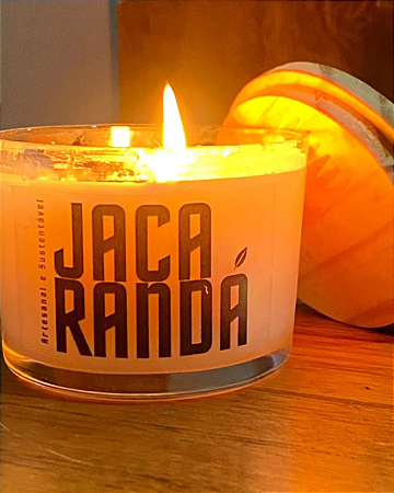 Vela Jacarandá - Com tampa de madeira