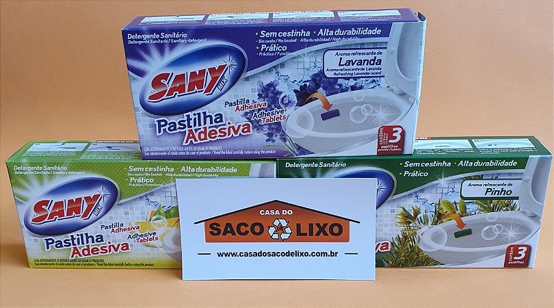 Odorizante pastilha adesiva para vaso sanitário - Sany