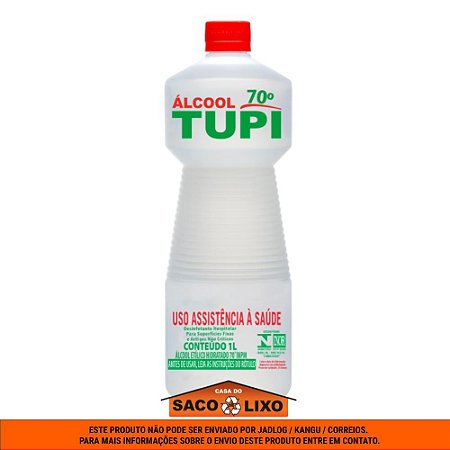 Álcool líquido 70º - Tupi - 1 Litro