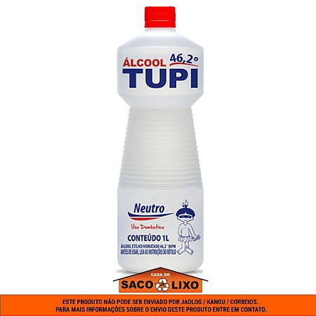Álcool líquido 46,2º Neutro - Tupi - 1 Litro