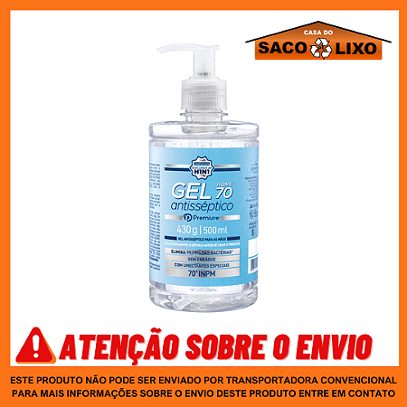 Álcool em Gel 70º Antisséptico - Premisse - 500ml