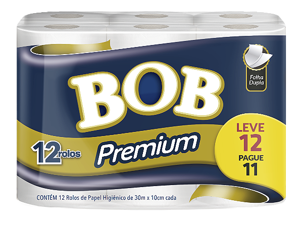 Papel Higiênico BOB Premium - Folha Dupla