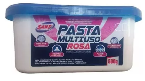 Pasta Rosa Multiuso Desengraxante - 500g - Sany