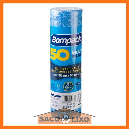 Bobina Multipanos TNT  50 Panos 30x50cm - Bompack