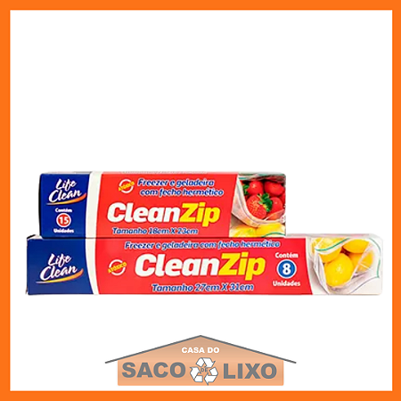 Clean Zip com fecho hermético - Produto Atóxico - Life Clean