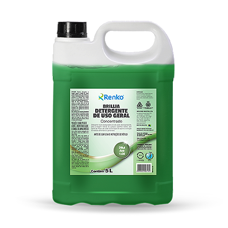 Detergente de Uso Geral - Concentrado 1:20 - Brillia - Renko - 5L