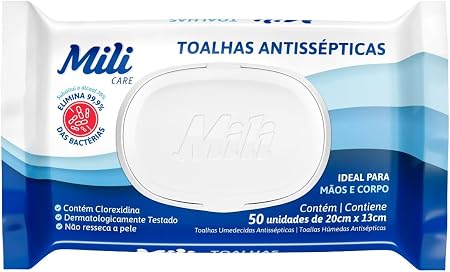 Toalhas Antissépticas Mili 48 Unidades