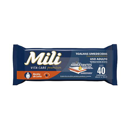 Toalhas Umedecidas Mili Vita Care Adulto 40 un