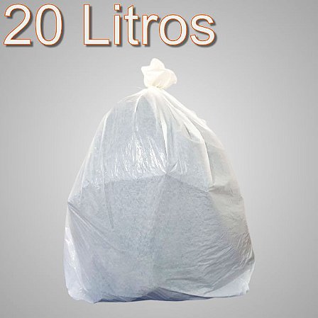 Saco de lixo 20 Litros Branco